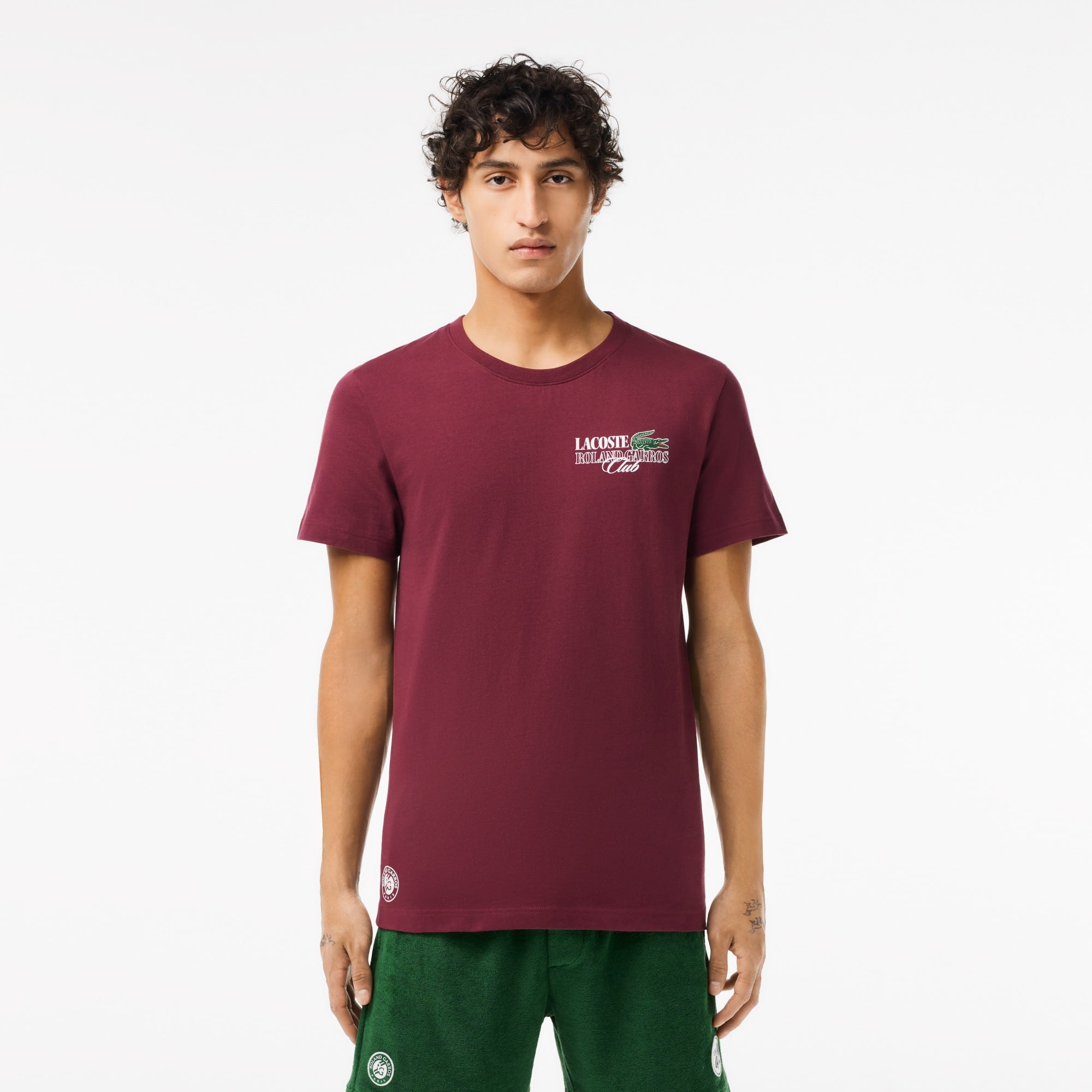 Lacoste Men's Roland-Garros Edition Cotton Tennis T-Shirt - S - 3