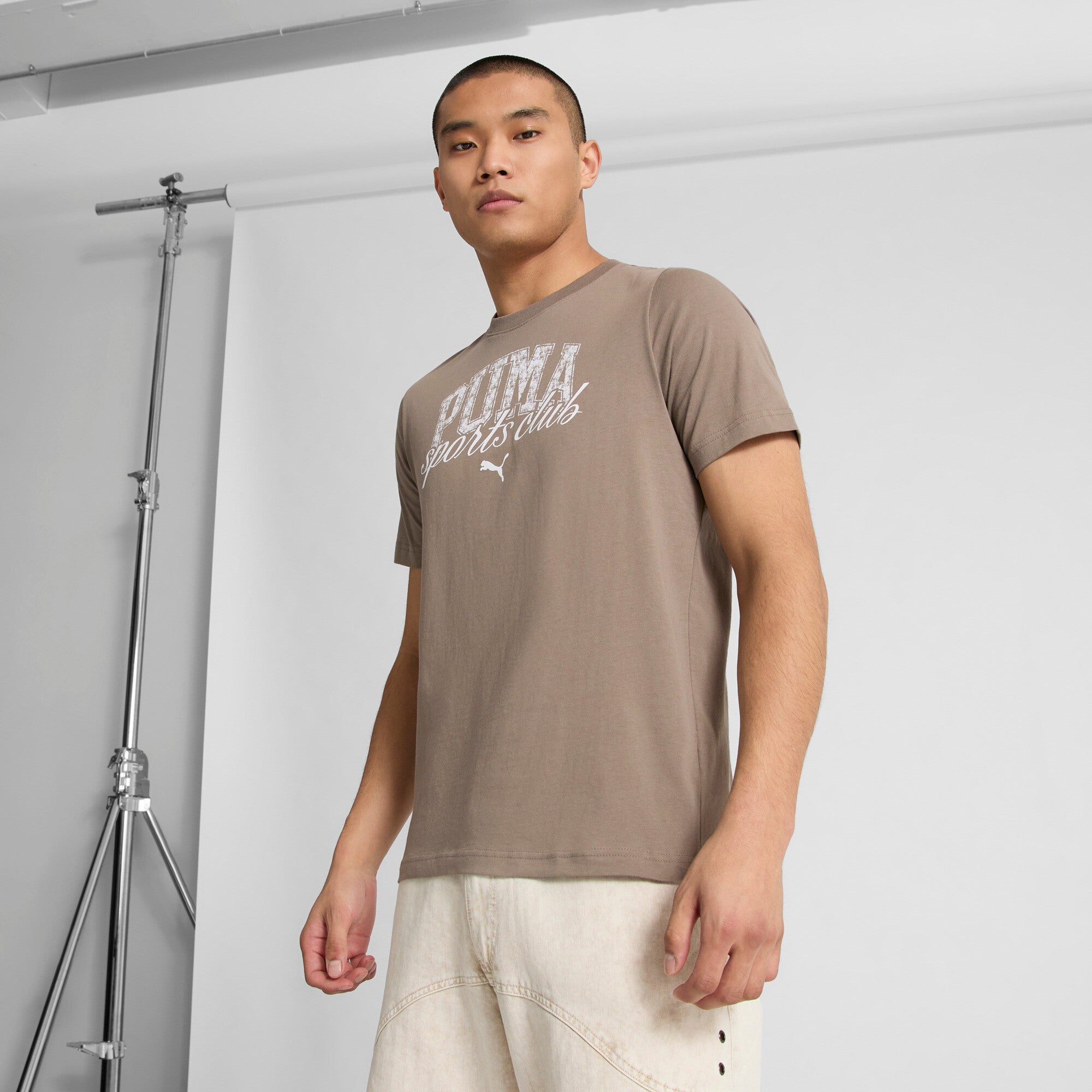 PUMA CLASS Men's Graphic T-Shirt in Brown, Size XXL