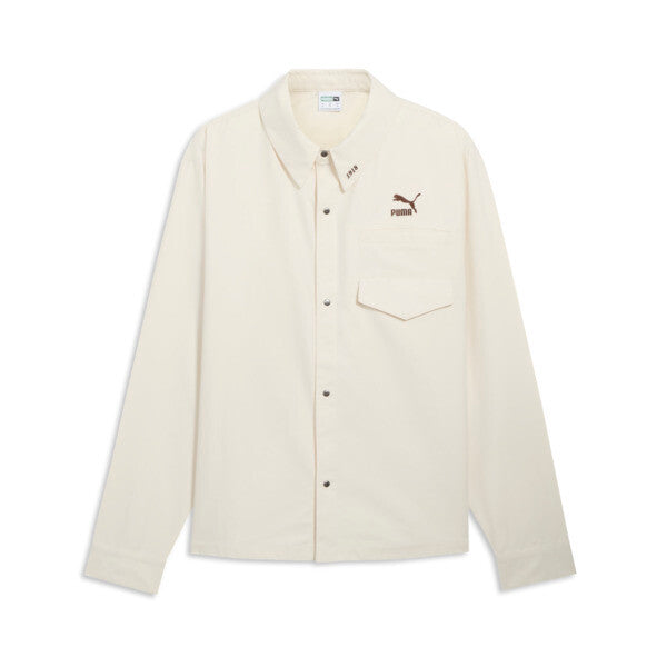 PUMA We Are Legends Renaissance Men's Oxford Shirt in Alpine Snow, Size M