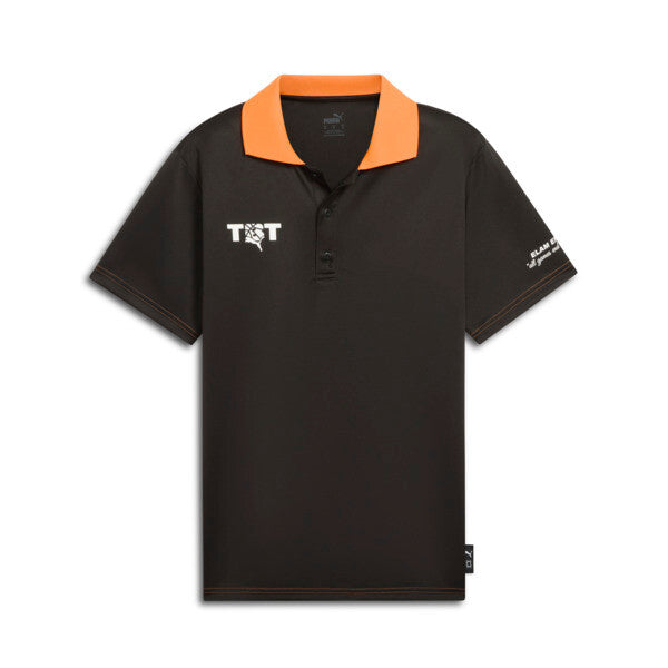 PUMA x TBT Men's Polo Shirt in Black, Size XS