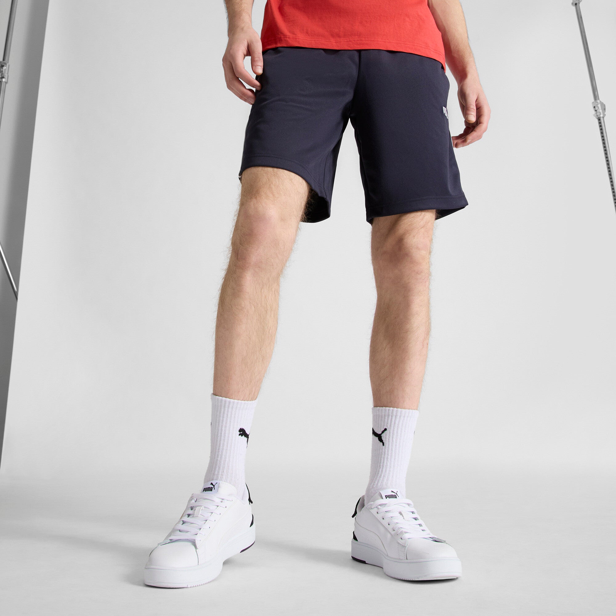 PUMA SPORT Men's 9" Poly Shorts in Blue, Size XXL