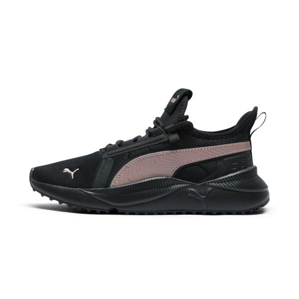 PUMA Pacer Future Street Women's Sneakers in Black/Rose Gold, Size 5.5