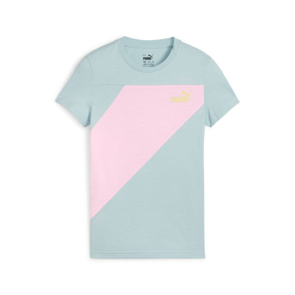 PUMA POWER Big Kids' T-Shirt in Turquoise Surf, Size S