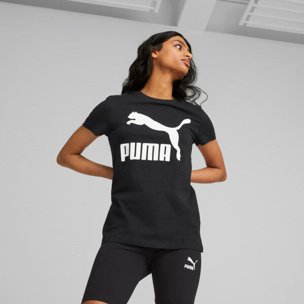 PUMA Classics Logo Women's T-Shirt in Black