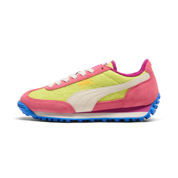 PUMA Easy Rider Brights Women's Sneakers in Lime Sheen/Sunset Glow/Frosted Almond, Size 8.5
