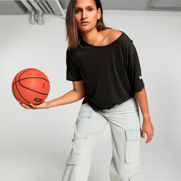 PUMA STEWIE x TOKYO NIGHTS Women's Basketball T-Shirt in Black, Size XS