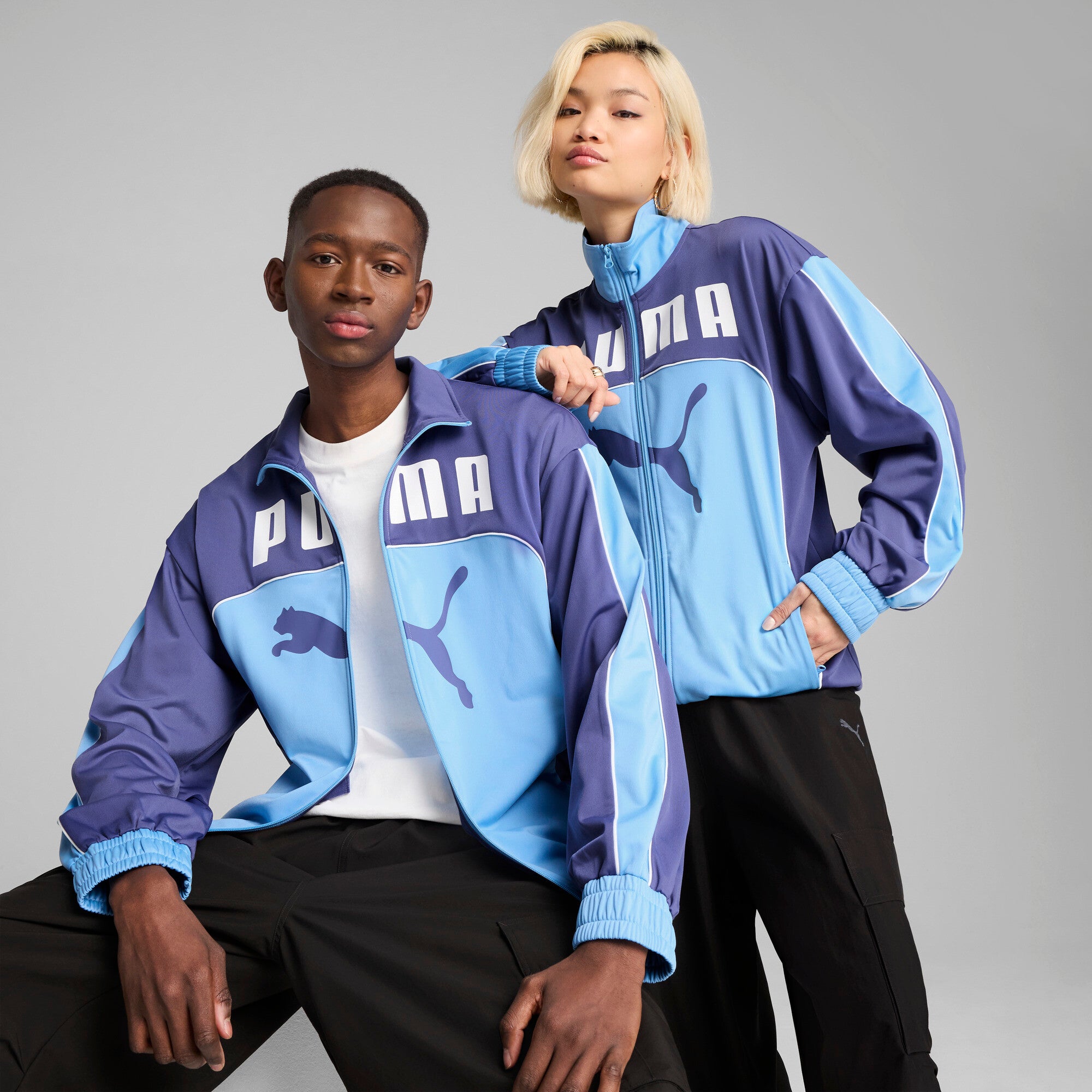 PUMA FUTURE ARCHIVE Men's Jacket in Blue, Size M